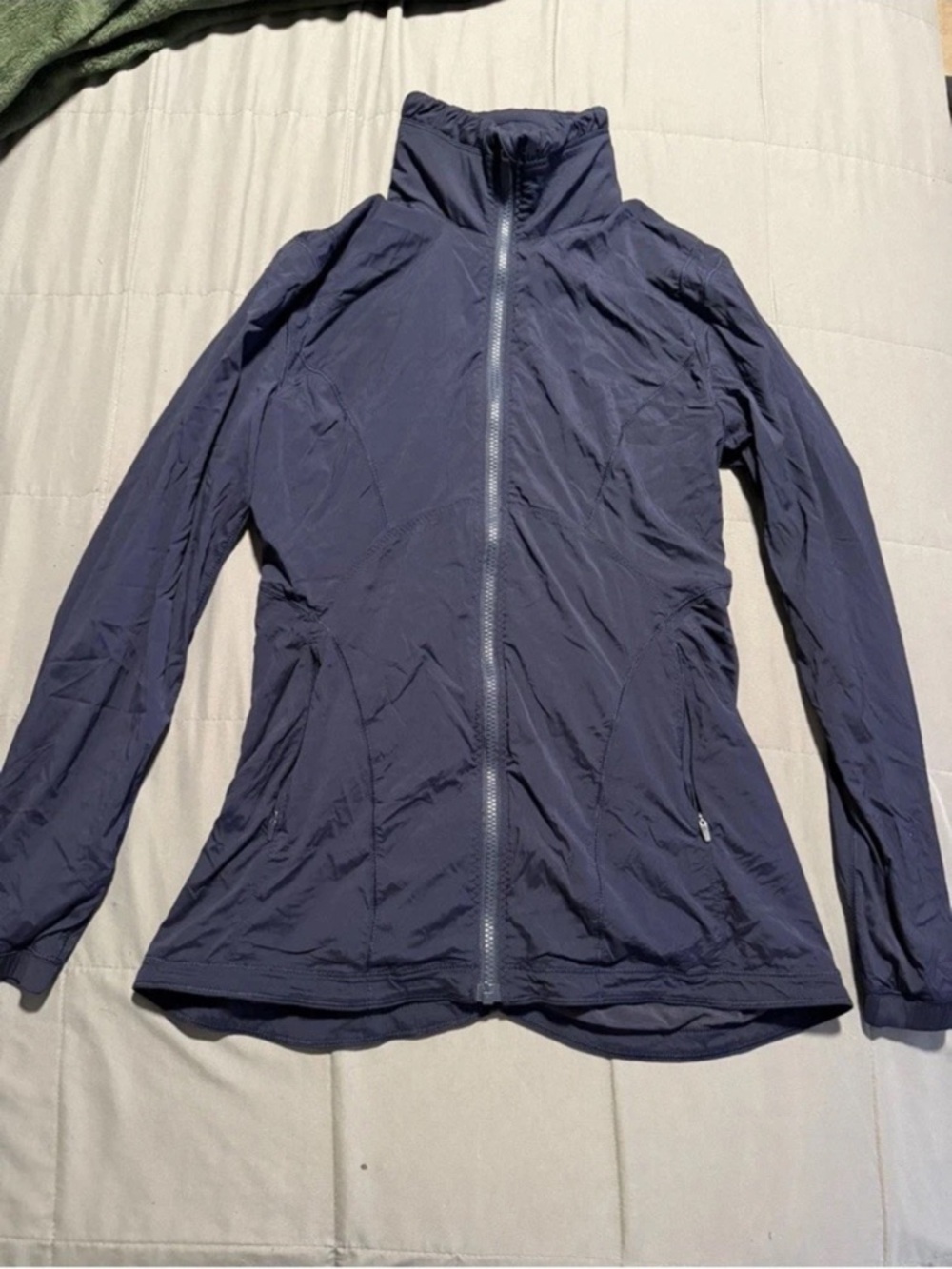 Lululemon Athletica Navy Cinch Waist Full-Zip Jacket Midnight Navy